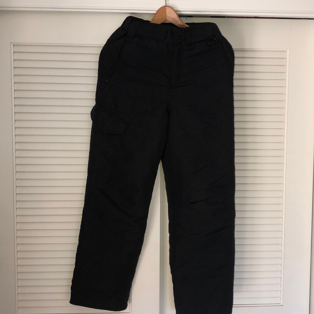 Kids black snow pants
